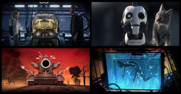Ein Querschnitt durch vier Folgen "Love, Death & Robots". - © Netlix