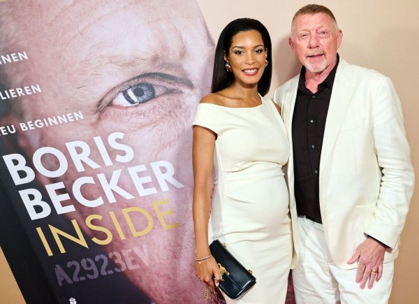 Boris Becker mit seiner Frau Lilian de Carvalho Monteiro. - © Annette Riedl/dpa