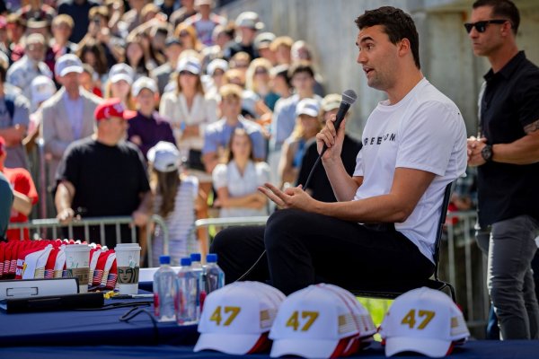 Der Podcaster Kirk ist gestorben. - © Tess Crowley/The Deseret News/AP/dpa