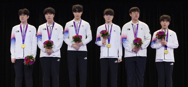 Das südkoreanische Team hat bei den Asienspielen Gold in League of Legends geholt. - © YNA/dpa