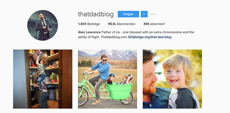 - © Screenshot thatdadblog/Instagram/Alan Lawrence