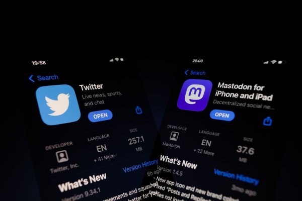 Die Apps von Twitter und Mastodon sind auf zwei Smartphones zu sehen. - © Andre M. Chang/ZUMA Press Wire/dpa
