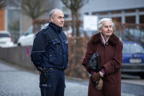 Ungerührt: Für Ursula Haverbeck hat es den Holocaust nie gegeben. - © Torben Gocke