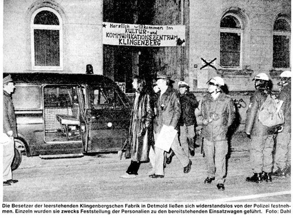 Ein jähes Ende: Die Besetzung der Klingenberg-Fabrik wurde durch 540 Polizisten geräumt. Die Räumung fand ohne Widerstand statt. - © Foto: Privat