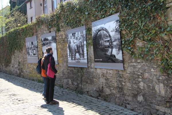 Aktuelle Ausstellung: Entlang der Bruchmauerstraße sind noch bis zum 16. Mai Bilder zu sehen, die von der Städtepartnerschaft zeugen. Dazu kommen einige Ansichten aus Hasselt. - © Jana Beckmann