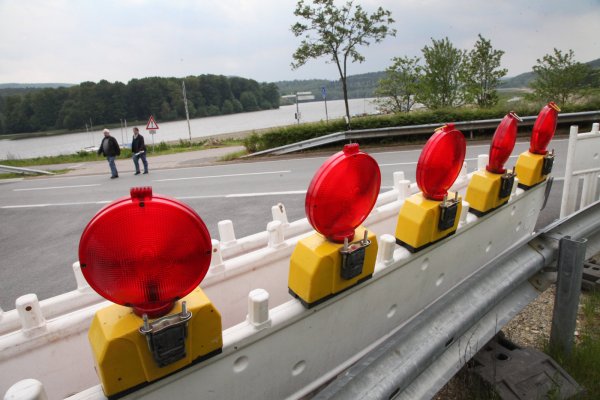 Die Baustelleneinrichtung am Schiedersee Staudamm. - © Vera Gerstendorf-Welle