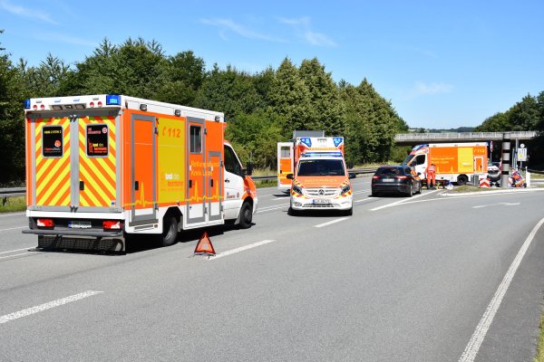 Unfall auf der B1. - © Jörn Fries