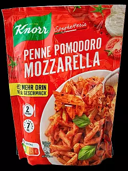 Kandidat 4: Penne Pomodoro Mozzarella von Knorr - &copy; Verbraucherzentrale Hamburg