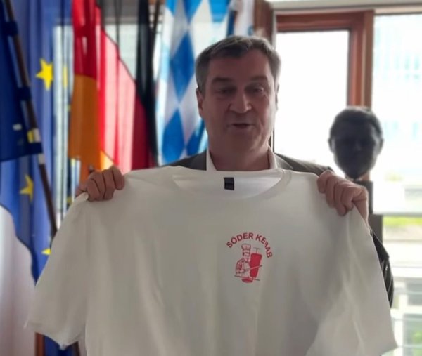 40 ausgeloste Personen will Markus Söder in der kommenden Woche zum Döneressen einladen. - © Markus Söder/Instagram/dpa