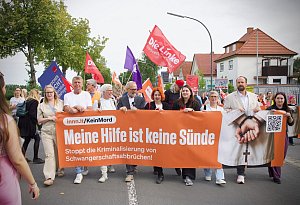 Demonstration in Lippstadt zum Abtreibungsverbot