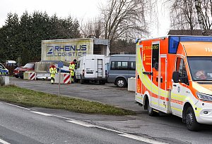 Gro&szlig;einsatz der Polizei in Verl