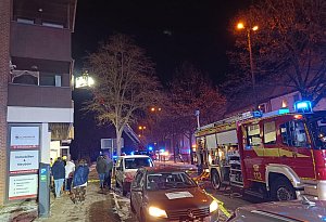 Feuer in der Nacht in Herford