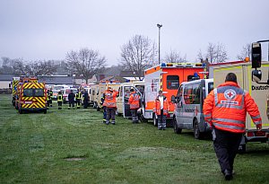 Großübung der Feuerwehr in Gütersloh