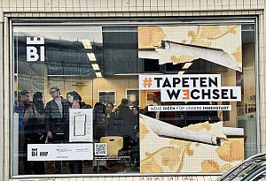 #Tapetenwechsel Pop-up-Galerie: erste HSBI-Ausstellung in der City