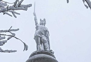 Der erste Schnee in Lippe