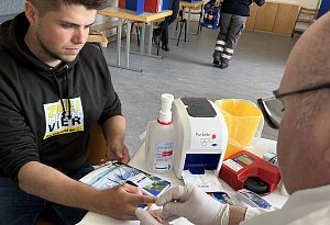 Volo-Spiel macht Station beim Blutspenden in Lemgo