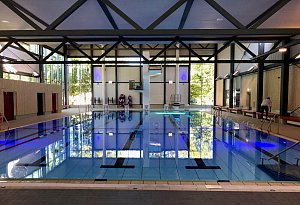 Blick ins neue Hallenbad Lohfeld