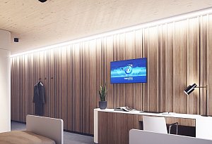 Blick in den künftigen Neubau der Salzetalklinik