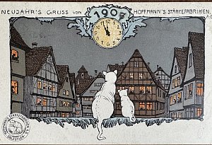 So gr&uuml;&szlig;ten Hoffmann&rsquo;s St&auml;rkefabriken zum neuen Jahr ihre Kunden