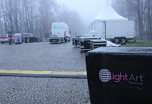 So verlief der Aufbau für "Der Hermann leuchtet" in Detmold