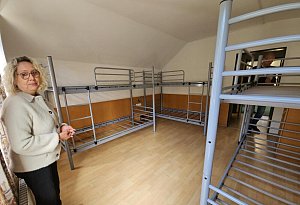 Rundgang durch die Notunterkunft in Hörste