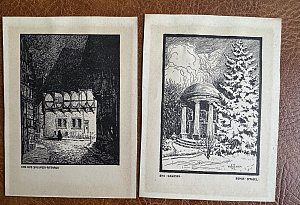 Postkarten zeigen Bad Salzuflen im Schnee