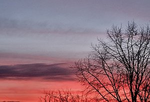 Winterhimmel über Lippe
