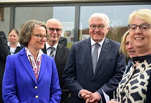 Bundespräsident Steinmeier beim Erntedankfest in Talle