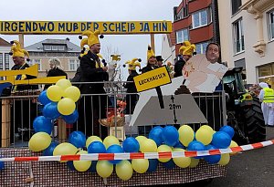 Rosenmontagszug Lage