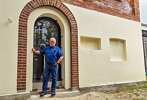 Blick in die alte Herforder Bonbonfabrik