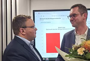 Bild zu Lagenser Rathaus bleibt „rot“ - Kalkreuter gewinnt Stichwahl deutlich