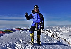 Rekord-Bergsteigerin Anja Blacha aus Bielefeld zeigt spektakul&auml;re Fotos