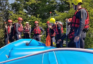 Arminia beim Rafting