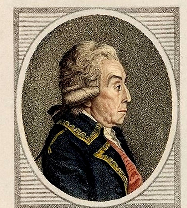 Nikolaus Graf von Luckner, im Siebenjährigen Krieg noch erfolgreicher General in hannoverschen Diensten, wechselte später zu den Franzosen. 1761 wohnte er im Oerlinghauser Amtshaus (später Stadthotel). 

Repro: Horst Biere

Quelle: Hist. Museum - © Repro: Horst Biere / Quelle: Hist. Museum