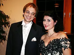 Talentierte Musiker: Olaf Wiegmann und Irina Wischnitzkaja. - © Foto: Frevert