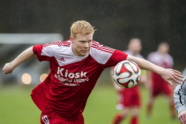 Anvisiert, Schuss und Tor: Bereits in der 4. Minute legte Martin Rethmeier mit dem fulminanten 1:0 den Grundstein zum 2:1 Sieg in Hörste. - © Penner