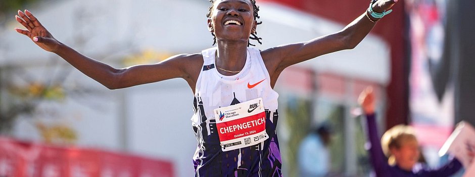 Bild zu Marathon-Weltrekordlerin Chepngetich für drei Jahre gesperrt