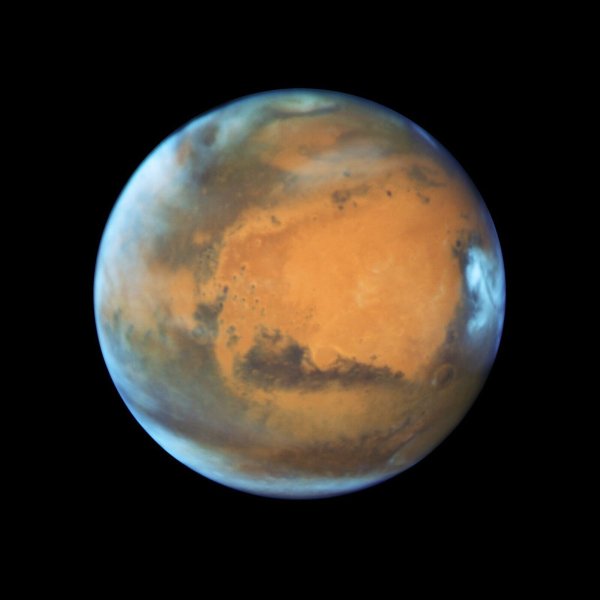 Der rötliche Planet Mars, wie er auf einem Bild des «Hubble»-Weltraumteleskops zu sehen ist. (Archivbild) - © -/EPA/NASA /HUBBLE/dpa
