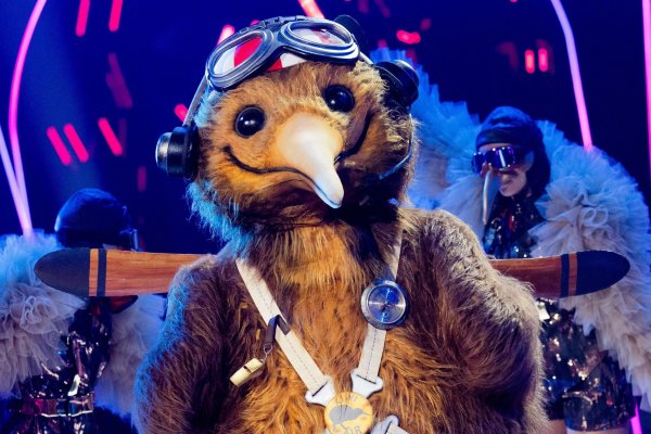 „Der Kiwi“ steht in der Prosieben-Show „The Masked Singer“ auf der Bühne. - © Rolf Vennenbernd/dpa