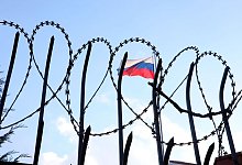 Nach dem Einmarsch in die Ukraine ist für Russland kein Platz mehr auf der internationalen Fußballbühne. - -/Ukrinform/dpa