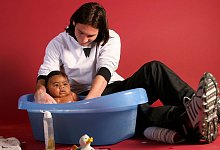 Lionel Messi und Lamine Yamal - Joan Monfort/AP