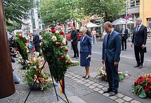 Erinnerung an Bau der Berliner Mauer vor 59 Jahren - Paul Zinken/dpa
