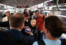 Greta f&auml;hrt U-Bahn - Foto: Joel Marklund/Bildbyran via ZUMA Press