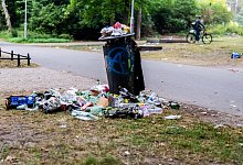 &Uuml;berquellender M&uuml;lleimer - Christoph Soeder/dpa