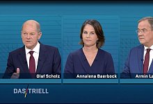 Scholz, Baerbock und Laschet - Foto: WDR/dpa
