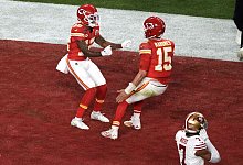 Hardman und Mahomes - Charlie Riedel/AP/dpa