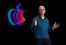 Tim Cook pr&auml;sentiert Neuheiten aus der Apple-Welt. - Apple/dpa