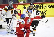 Das DEB-Team ist im WM-Viertelfinale gegen Tschechien ausgeschieden. - Emmi Korhonen/Lehtikuva/dpa