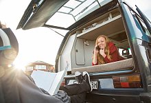 Camping mit dem Wohnmobil - Foto: Christin Klose/dpa-tmn