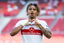 Stuttgarts Juan Jose Perea jubelt nach seinem Tor zum 4:2. - Tom Weller/dpa